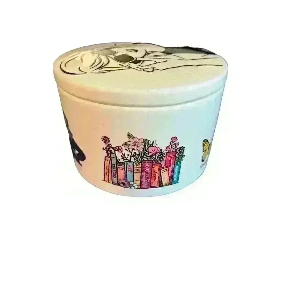 Homemade Taylor Swift Inspired Trinket Box Ceramic Glass with Lid The Eras Tour